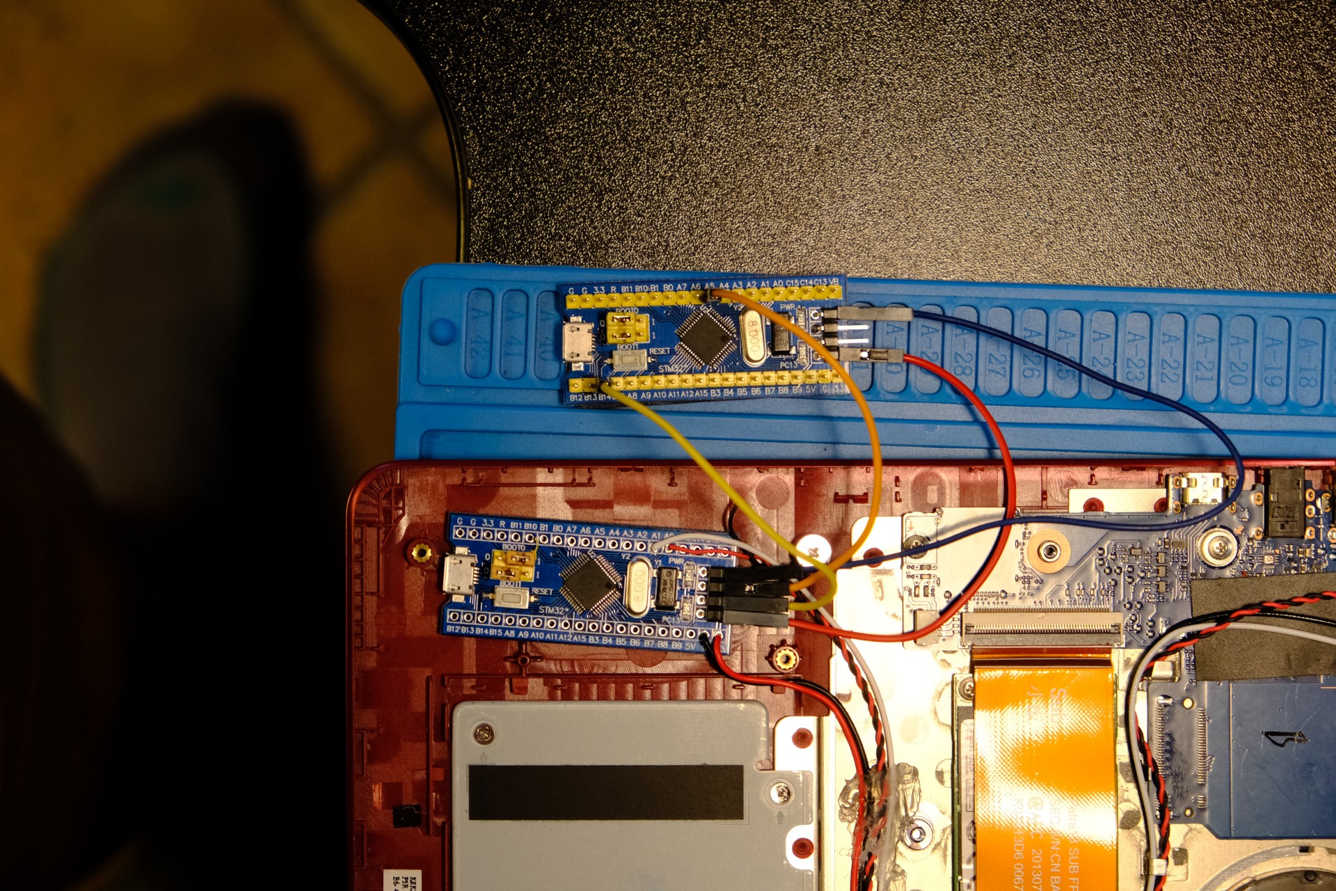 Flash the firmware to the microcontroller