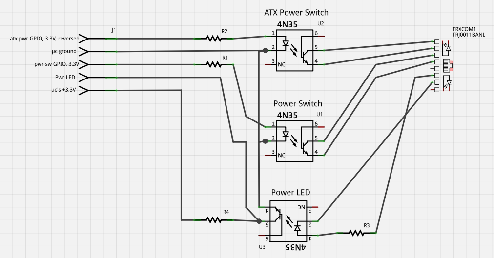 The circuit's schematics
